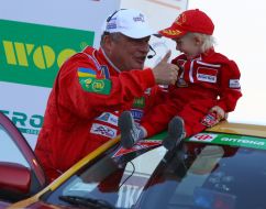 Evgeniy Chervonenko with his son Alfred