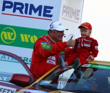 Evgeniy Chervonenko with his son Alfred