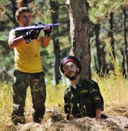 Участник конкурса ”Меткий стрелок”