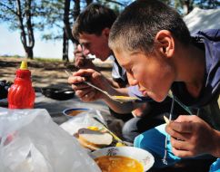 Участники лагерного сбора «Сосновая Сечь-2010»