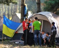 Участники лагерного сбора «Сосновая Сечь-2010»