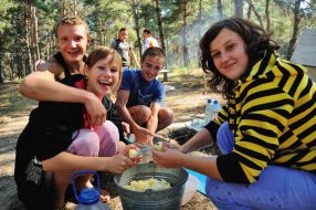 Участники лагерного сбора «Сосновая Сечь-2010»