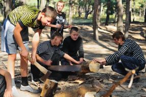 Участники лагерного сбора «Сосновая Сечь-2010»