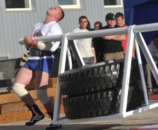 Participant of the tournament ”The strongest man in Donbass”