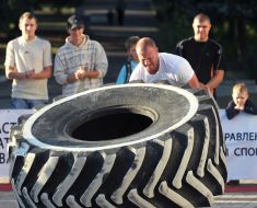 Participant of the tournament ”The strongest man in Donbass”