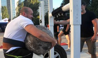 Participant of the tournament ”The strongest man in Donbass”