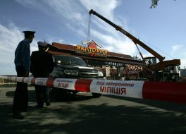 On the embankment of the Dnieper clean restaurant ”Yakitoria”