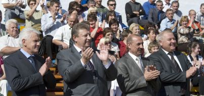 Vladimir Litvin at the opening of sports and athletics