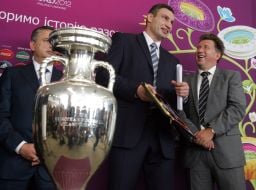 Martin Kallen, Vitaly Klichko and Boris Kolesnikov