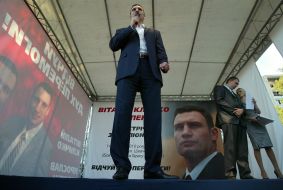 Vitaly Klichko and Yaroslav Mesyats