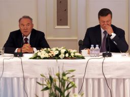 Viktor Yanukovich and Nursultan Nazarbayev