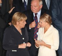 Yuliya Timoshenko and Angela Merkel