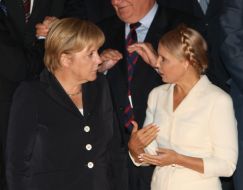 Yuliya Timoshenko and Angela Merkel