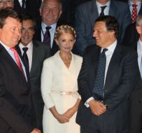Yuliya Timoshenko and Jose Manuel Barrosu