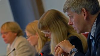 Press-conference participants