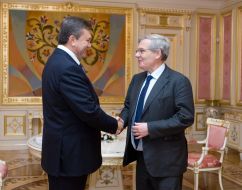 Viktor Yanukovich and Jean Lemierre