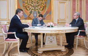 Viktor Yanukovich and Jean Lemierre