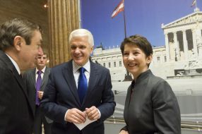 Володимир Литвин та Барбара Праммер