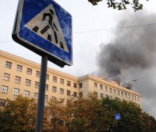A fire in the Kharkov university