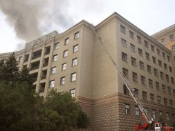 A fire in the Kharkov university
