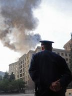 A fire in the Kharkov university