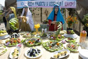 Participants of the festival of national cultures