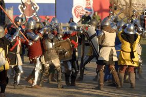 Participants of the festival ”Guests of ancient Kiev”