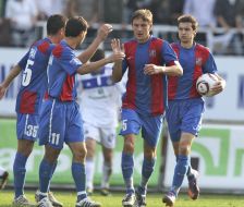 Aleksandr Gritsay, Artem Starogorodsky and Maksim Shatskikh