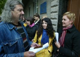 Sergey Pantyuk, Tamila Talieva and Elena Khalimon