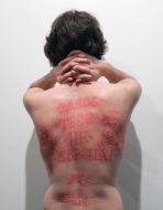 Caricatures and inscription on the back