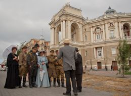 Shooting of film ”Once in Odessa”