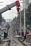 Reconstruction of light rail line