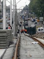 Reconstruction of light rail line