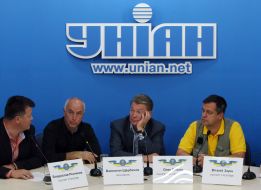 Владислав Резников, Валентин Щербачев, Олег Блохин и Виталий Зорин