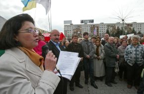 Participants of the protest action