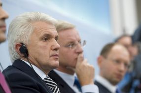 Vladimir Litvin, Carl Bildt and Arseniy Yatsenyuk