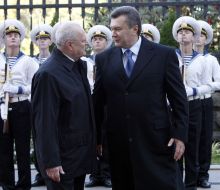 Ivan Gasparovic and Viktor Yanukovych