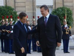 Viktor Yanukovich and Nicolas Sarkozy