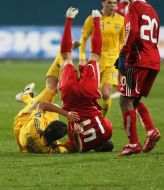 Artem Fedetskiy, Patrice Bernier and Josh Simpson