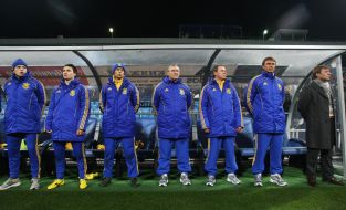 Trainers and spare players of the team of Ukraine