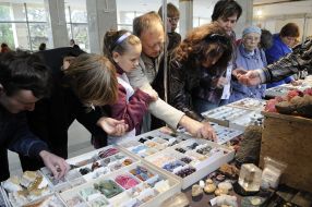 Visitors of exhibition