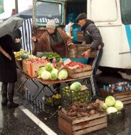 Sale of green-stuffs and fruit