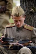 Участник реконструкции боя
