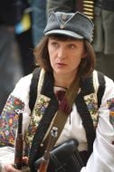 Участница реконструкции боя