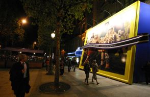 Advertising poster panel