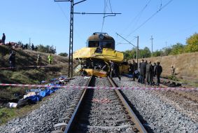 The corpses of bus passengers