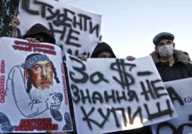 Participants of protest action