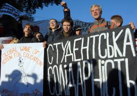Participants of protest action