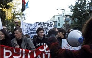 Participants of protest action