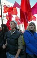 Communist party of Ukraine supporters
